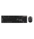 Set teclado raton inalambrico q connect 24g negro compatible windows