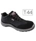 Zapatos de seguridad deltaplus asti piel de serraje afelpado suela de composite negro talla 44