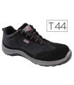 Zapatos de seguridad deltaplus asti piel de serraje afelpado suela de composite negro talla 44