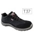 Zapatos de seguridad deltaplus asti piel de serraje afelpado suela de composite negro talla 37