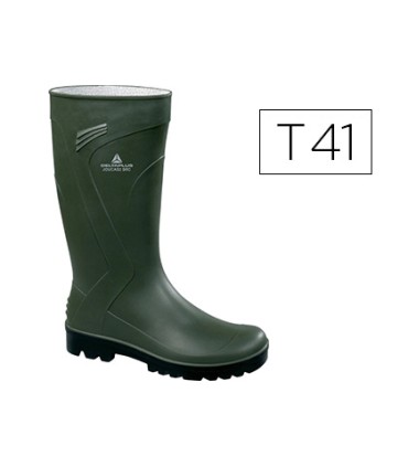 Bota deltaplus de seguridad jouca pvc verde suela de tacos talla 41