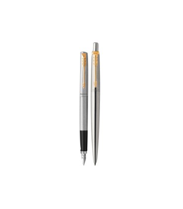 Juego parker duo jotter acero gt boligrafo pluma