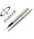 Juego parker duo jotter acero gt boligrafo pluma