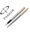 Juego parker duo jotter acero gt boligrafo + pluma