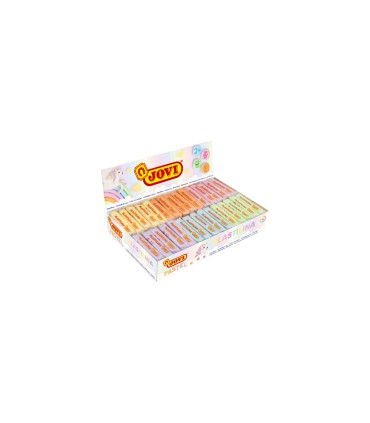 Plastilina jovi 70 tamano pequeno caja de 30 unidades colores pastel surtidos 50g