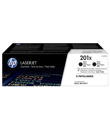 Toner hp laserjet 201x m252 mfp m277 negro pack de 2 unidades 2800 paginas