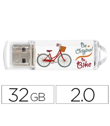 Memoria usb techonetech flash drive 32 gb 20 be bike