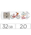 Memoria usb techonetech flash drive 32 gb 2.0 be bike