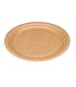 Plato carton biodegradable marron 22 cm paquete de 100 unidades