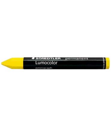 Cera staedtler para marcar amarillo lumocolor permanente omnigraph 236 caja de 12 unidades