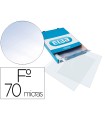 Funda multitaladro elba standard folio 70 micras cristal caja de 100 unidades