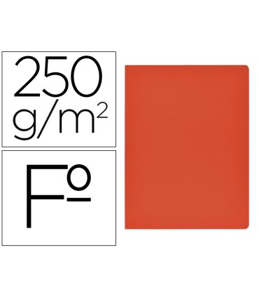 Subcarpeta cartulina gio simple intenso folio rojo 250g m2