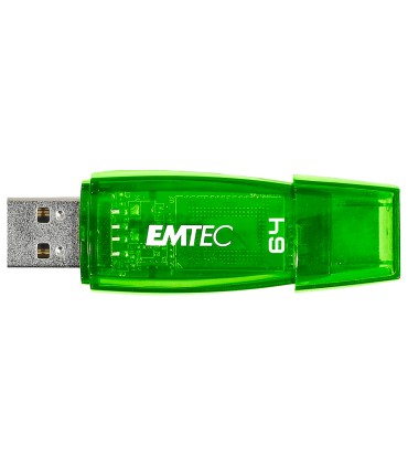 Memoria usb emtec flash c410 64 gb 20 verde