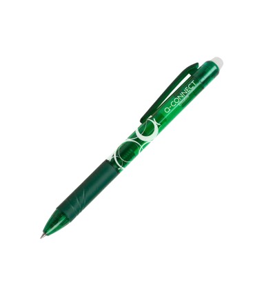 Recambio boligrafo q connect retractil kf11060 borrable verde caja de 3 unidades