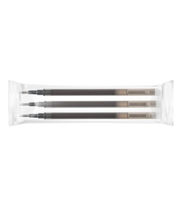Recambio boligrafo q connect retractil kf11057 borrable negro caja de 3 unidades
