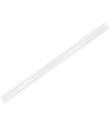 Espiral metalico q connect blanco 64 5 1 18mm 12mm caja de 100 unidades