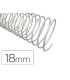 Espiral metalico q connect blanco 64 5 1 18mm 12mm caja de 100 unidades