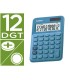 Calculadora casio ms 20uc bu sobremesa 12 digitos tax color azul