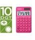 Calculadora casio sl 310uc rd bolsillo 10 digitos tax tecla color fucsia