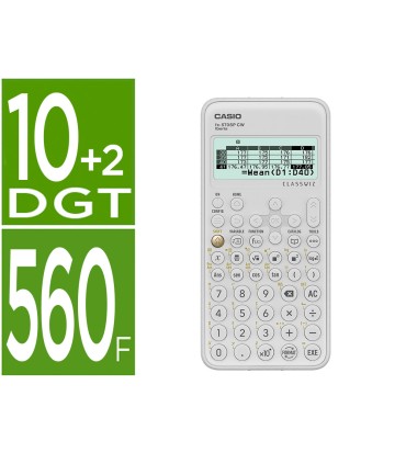 Calculadora casio fx 570sp classwiz iberia cientifica 560funciones 9 memorias 102 digitos 5 idiomas con tapa