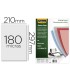 Tapa de encuadernacion fellowes din a4 pvc transparente cristal 180 micras pack de 100 unidades