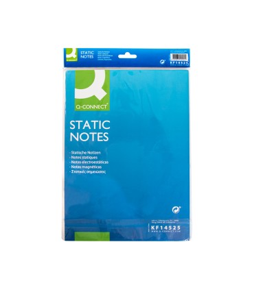 Bloc de notas electrostaticas quita y pon q connect 210x297mm 100 hojas 5 colores fluorescentes