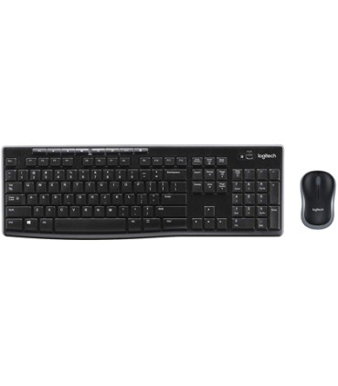 Set teclado raton logitech mk270 inalambrico negro