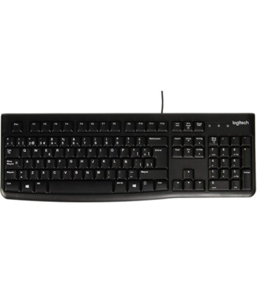 Teclado logitech k120 usb 20 con cable negro