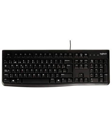 Teclado logitech k120 usb 20 con cable negro