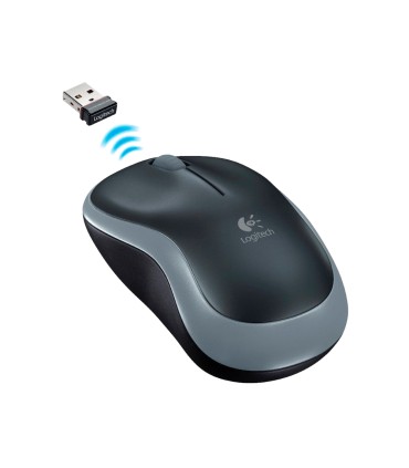 Raton logitech optico inalambrico nano receptor m185 gris