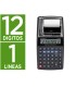 Calculadora q connect impresora pantalla papel kf11213 12 digitos tinta azul