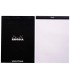 Bloc nota rhodia black dot pad din a5 80 hojas 80 g m2 liso con puntos negros 5 mm perforado