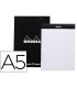 Bloc nota rhodia black dot pad din a5 80 hojas 80 g m2 liso con puntos negros 5 mm perforado