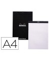 Bloc nota rhodia black dot pad din a4 80 hojas 80 g/m2 liso con puntos negros 5 mm perforado