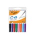 Rotulador bic velleda para pizarra punta redonda 2 mm bolsa de 8 unidades colores surtidos