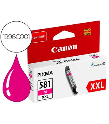 Ink jet canon 581 xxl ts9550 ts705 magenta 830 paginas