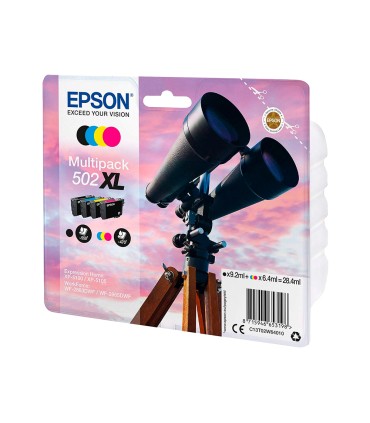 Ink jet epson 502 xl xp 5105 multipack negro amarillo cian y magenta