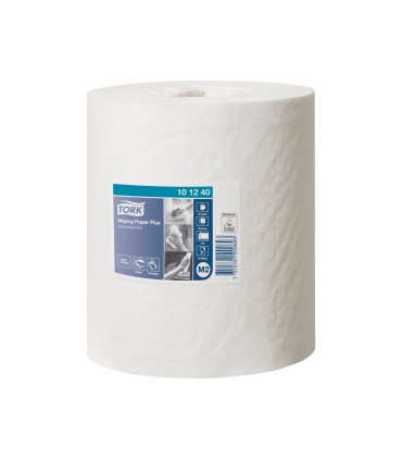 Papel secamanos tork extra ancho 215 mm largo 160 mt 2 capas para dispensador m2 paquete de 6 unidades