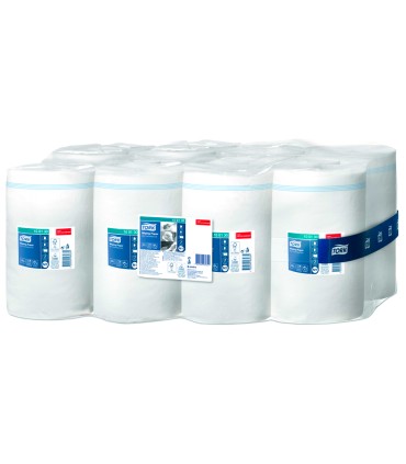 Papel secamanos tork ancho 215 mm largo 120 mt 1 capa para dispensador m1 paquete de 11 unidades