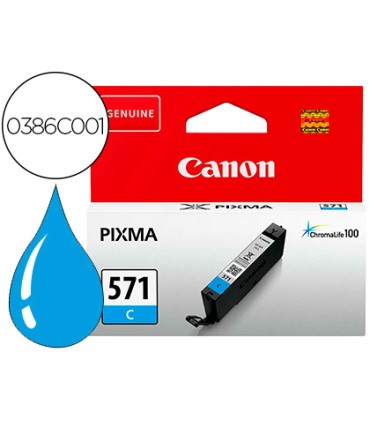 Ink jet canon cli 571 pixma ts5051 ts6050 ts8051 ts9050 cian 173 paginas