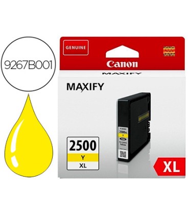 Ink jet canon pgi 2500 xl maxify ib4050 mb5050 mb5150 mb5155 mb5350 mb5450 amarillo 1520 paginas