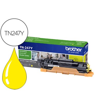 Toner brother tn247y dcp l3510cdw hl l3270cdw mfc l3710cw amarillo 2300 paginas