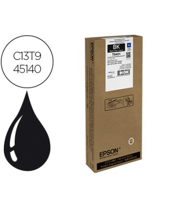 Ink jet epson t945 workforce pro wf c5210dw c5290dw c5710dwf c5790dwf negro 5000 pag