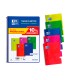 Cuaderno espiral oxford tapa plastico folio 80 hojas cuadro 4 mm pack 5 unidades colores vivos