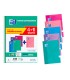 Cuaderno espiral oxford tapa extradura folio 80 hojas cuadro 4 mm con pizarra blancapack 41 colores tendencia