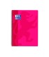 Cuaderno espiral oxford school classic tapa polipropileno folio 80 h cuadro 4 mm con margen fucsia