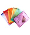 Carpeta tarifold dossier broche din a6 vertical polipropileno 200 mc velcro expositor 60 uds surtidas