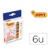 Plastilina jovi 90 estuche 6 barras colores pastel surtidos 15 g