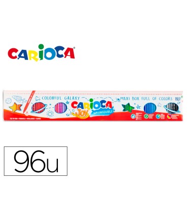 Rotulador carioca joy metro caja de 96 unidades colores surtidos