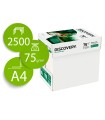 Papel fotocopiadora discovery fast pack din a4 75 gramos papel multiuso ink-jet y laser caja de 2500 hojas